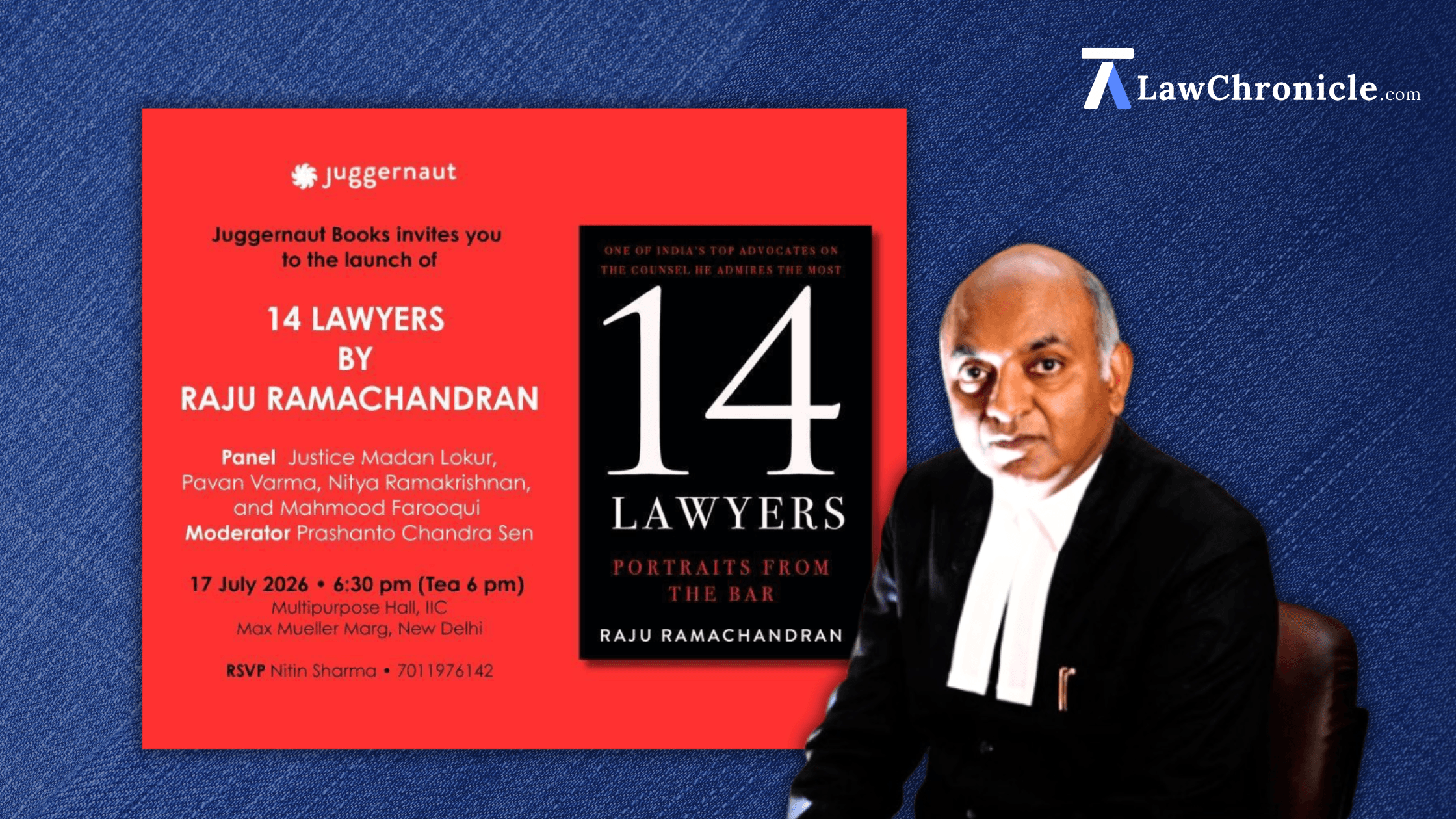 Raju Ramachandran’s “14 Lawyers – Portraits from the Bar” [Launch on 17th July]